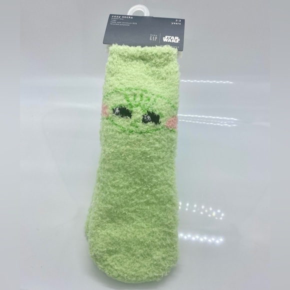 Star Wars Baby Yoda Christmas Toddler Cozy Socks size 2-3 - Picture 1 of 2